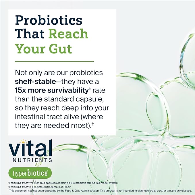 Hyperbiotics Vital Nutrients Pro-15 Pre + Probiotic 15 Strains| 60 Pearl