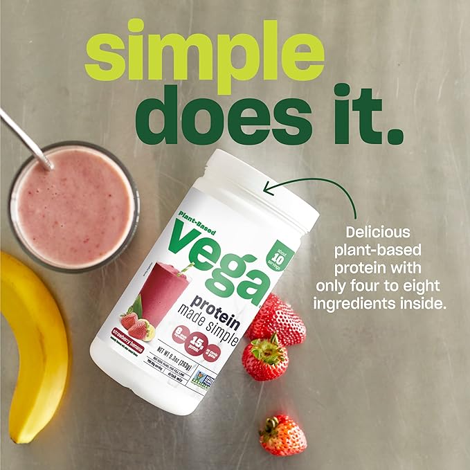 Vega Protein Made Simple Protein Powder, Vanilla 2.2 lbs