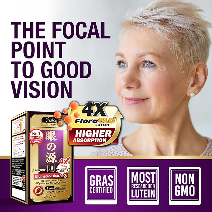 AFC Japan Ultimate Vision PRO 4X, Zeaxanthin, 30 count