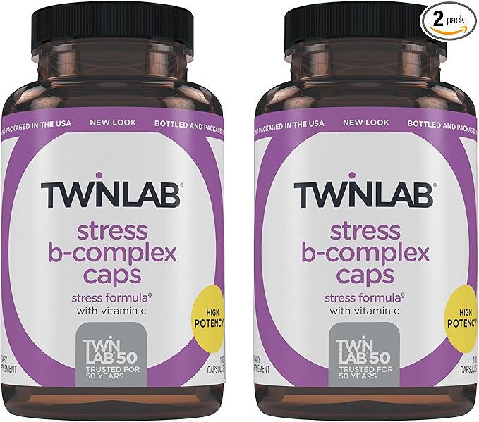 Twinlab Stress B-Complex Caps 1000 mg B12 and B6-100 Capsules 2)