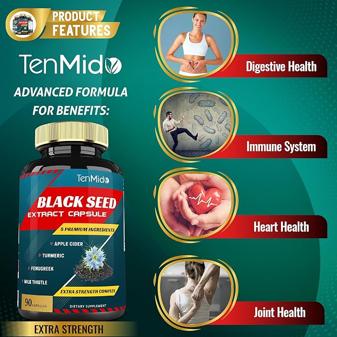 Black Seed Extract Capsules 5000mg & 90caps