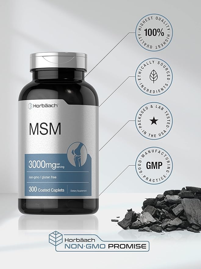 Horbäach MSM Supplement 3000mg | 300 Coated