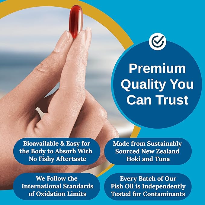 Xtendlife, Omega 3 QH Premium Fish CoQ10 Ubiquinol 60 Gluten