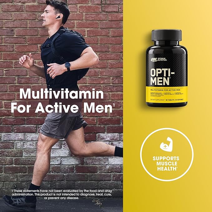 Optimum Nutrition Opti-Men, Vitamin C, Zinc B12 for 90 Count