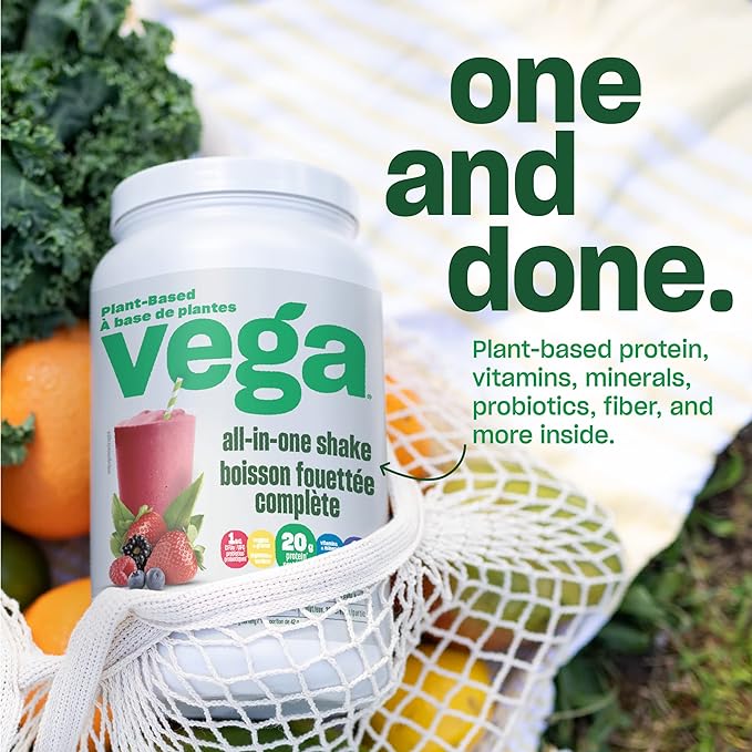 Vega One All-In-One Nutritional Shake Chocolate (19 Servings) 30.9 Ounce 1)