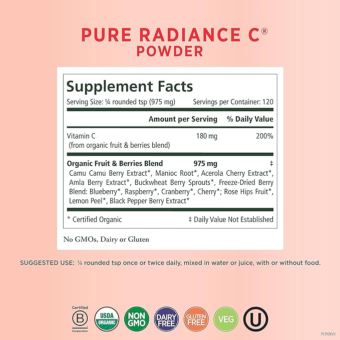 PURE SYNERGY Pure Radiance C 100% Natural, (4 oz