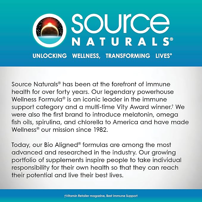 Source Naturals Wellness Formula Bio-Aligned Vitamins 240 Capsules