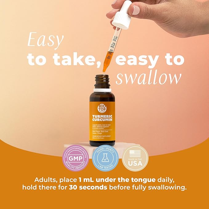Liquid Turmeric Curcumin Plus Natural Organic
