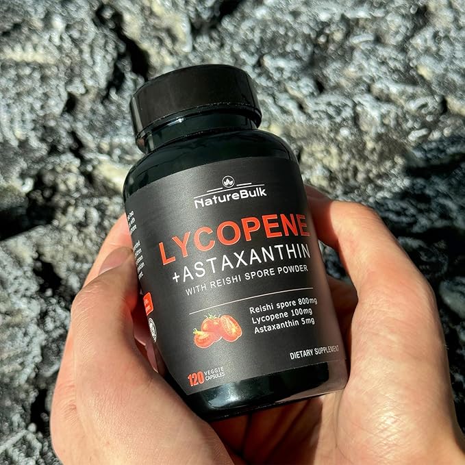Lycopene 100mg + Astaxanthin 5mg 100% Natural 120 Veggie