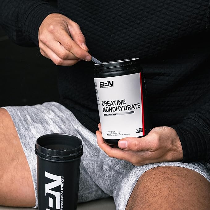 BARE PERFORMANCE NUTRITION, BPN Pure Creatine Monohydrate Powder by Creapure, 5g of Creatine per Serving, Supports Muscle Growth, Unflavored Creatine Powder, 30 Servings