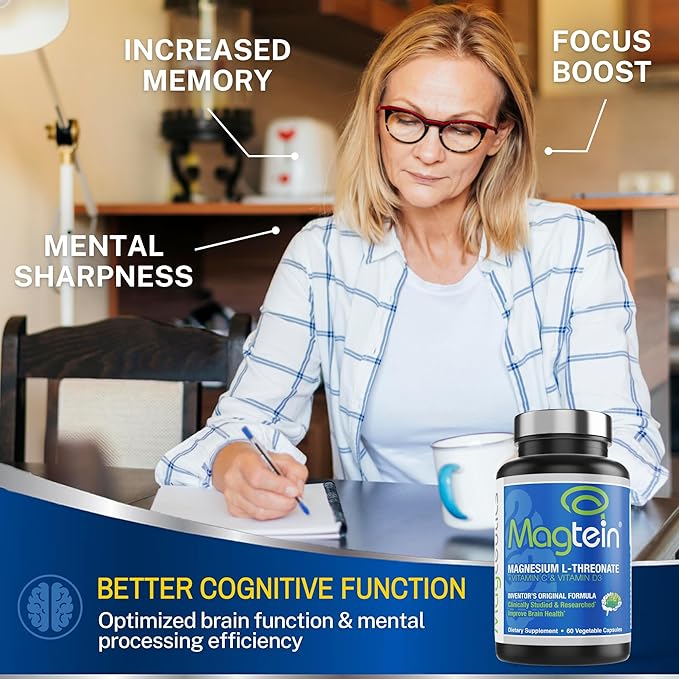 Magnesium L-Threonate, Improve Brain Health, Memory, 60 Veg (30 Days