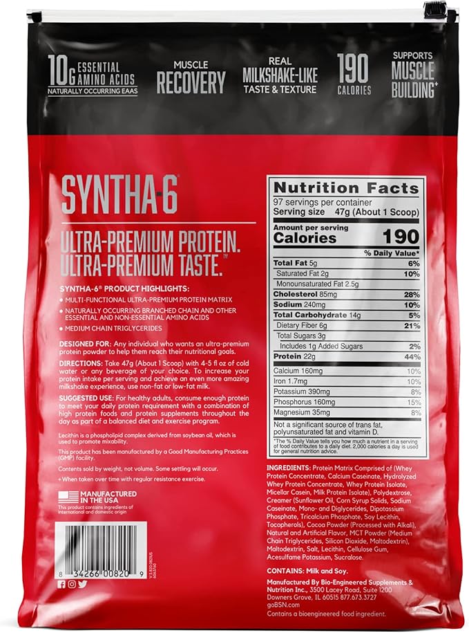 BSN SYNTHA-6 Whey Protein Powder 97 Servings