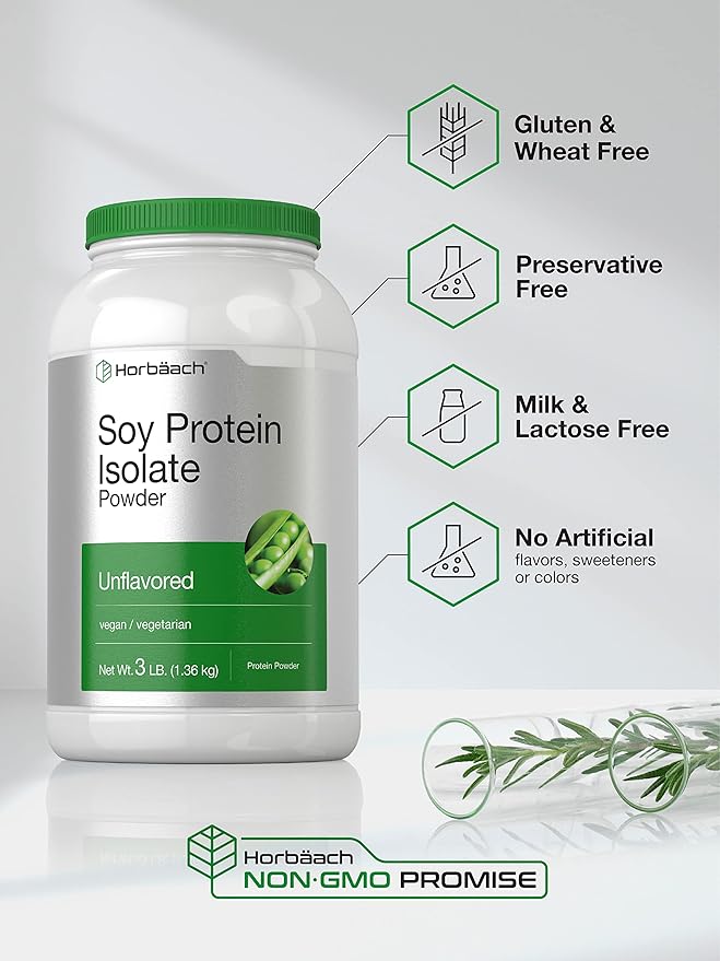 Horbäach Soy Protein Isolate Powder 3lb |
