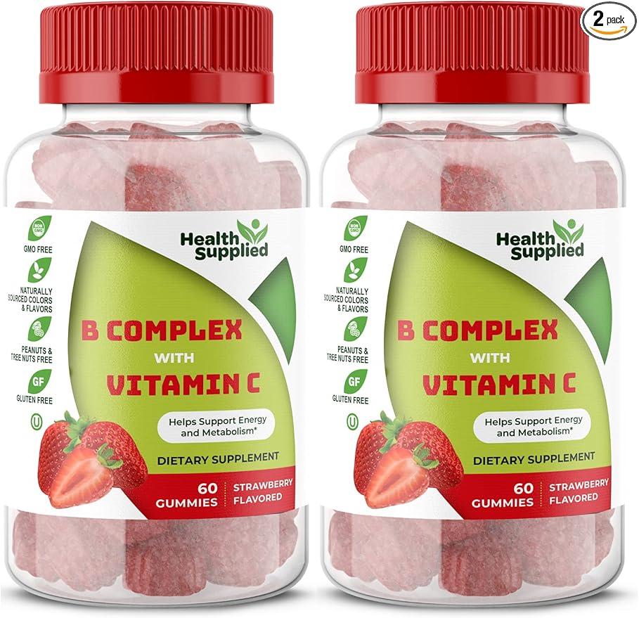 Strawberry Flavored Vitamin B Complex Gummies