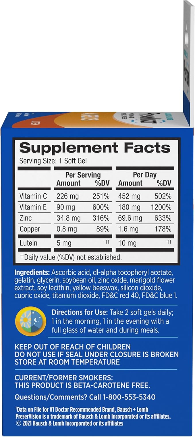 Preservision With Lutein Eye Vitamin & 50 Count