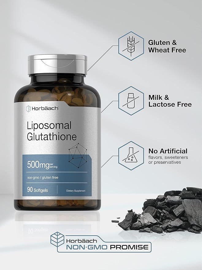 Horbaach Liposomal Glutathione Softgels 500mg 90 Count