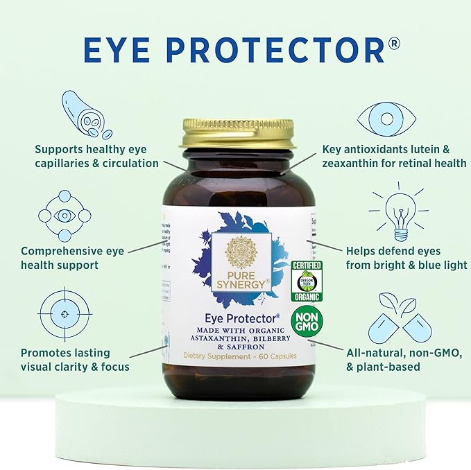 PURE SYNERGY Eye Protector 100% Natural, (60 Capsules)