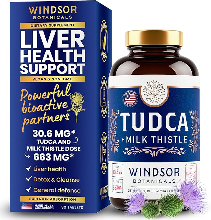 Advanced Tudca Bile Salts Supplement Plus 663mg Silybum 60 Caps