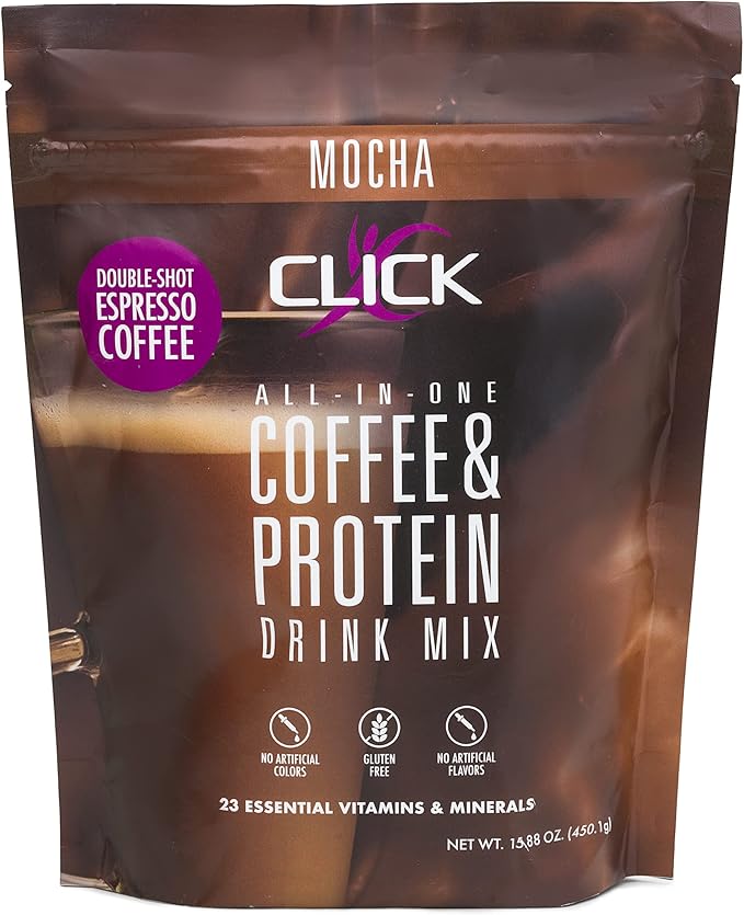 Click Coffee Protein, Protein & Real 23 Essential 15.8-Ounce