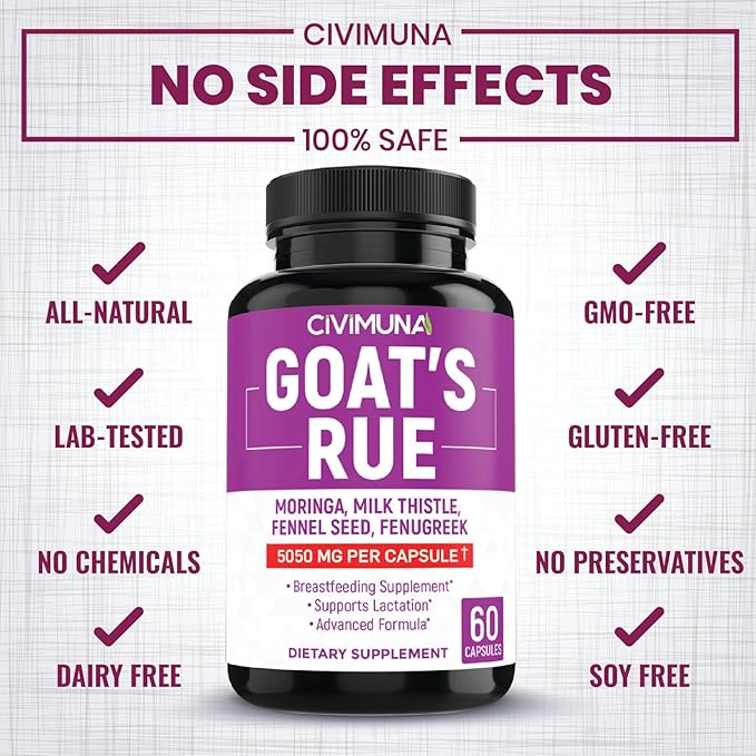 (2 Packs) Goat’s Rue Capsules 5050mg 4 Months