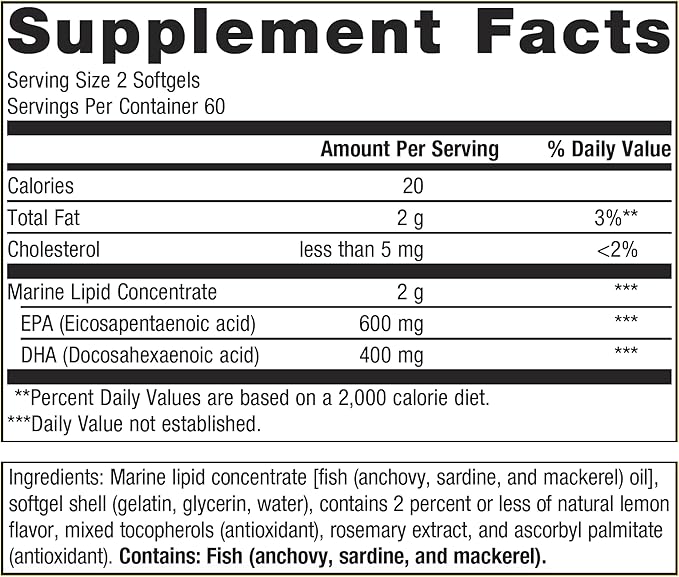 Metagenics OmegaGenics EPA-DHA 500 120 Count