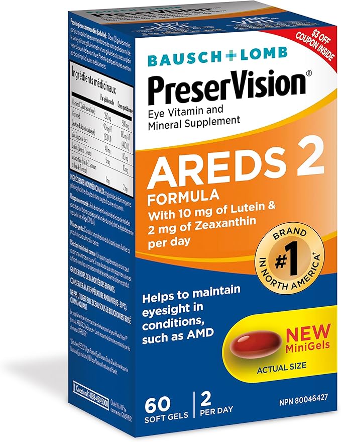 PreserVision AREDS 2 Eye Vitamin & 60 Minigels