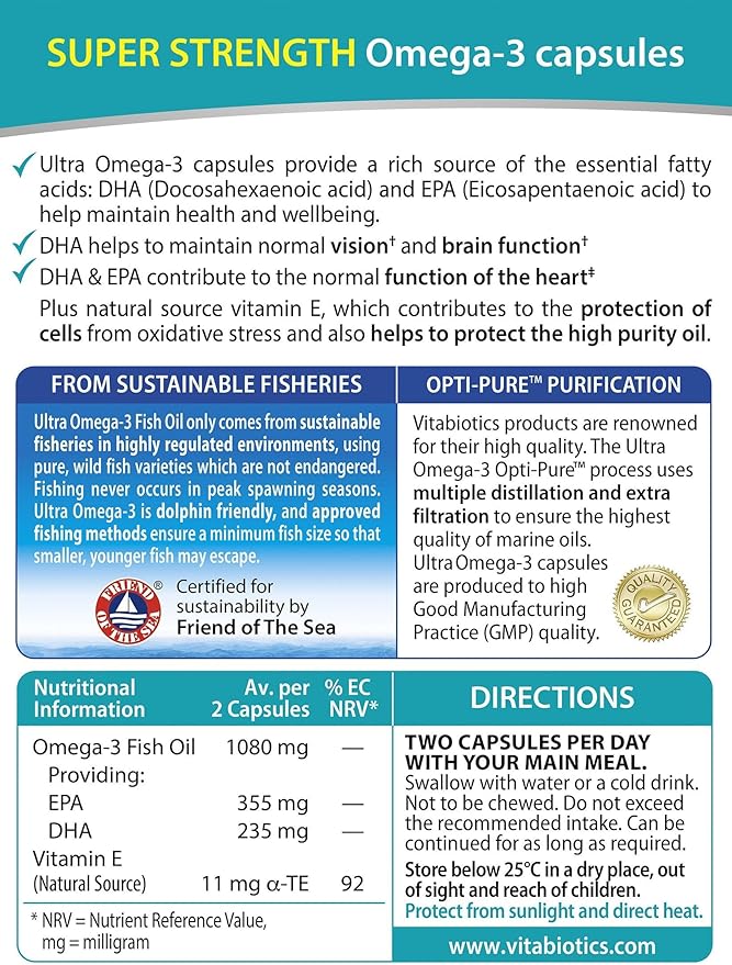 Ultra Omega 3 High Potency 60