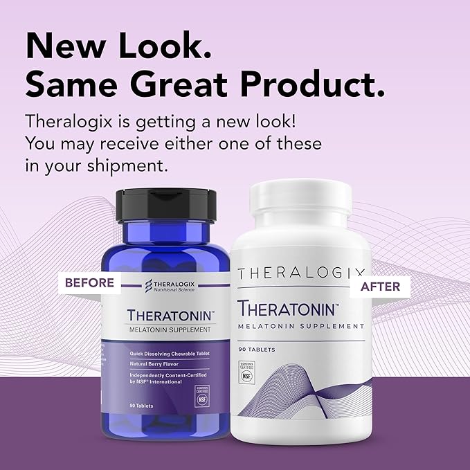 Theralogix Theratonin Melatonin Supplement 90-Day Supply 90 Tablets