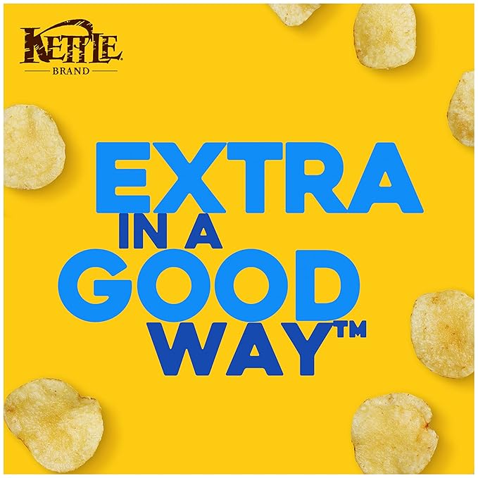 Kettle Brand Potato Chips, Parmesan Garlic Kettle Chips, 7.5 Oz (Pack of 12)