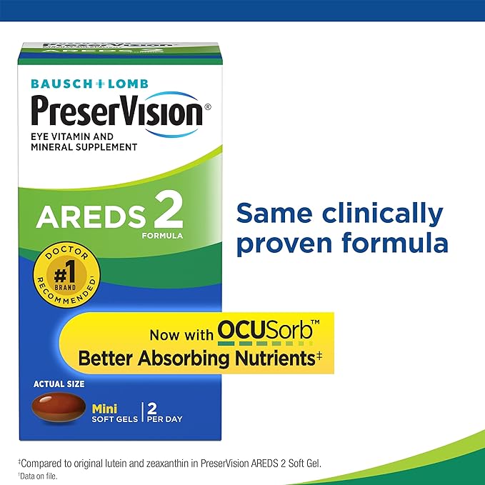 PreserVision AREDS 2 Eye Vitamin & 60 Minigels