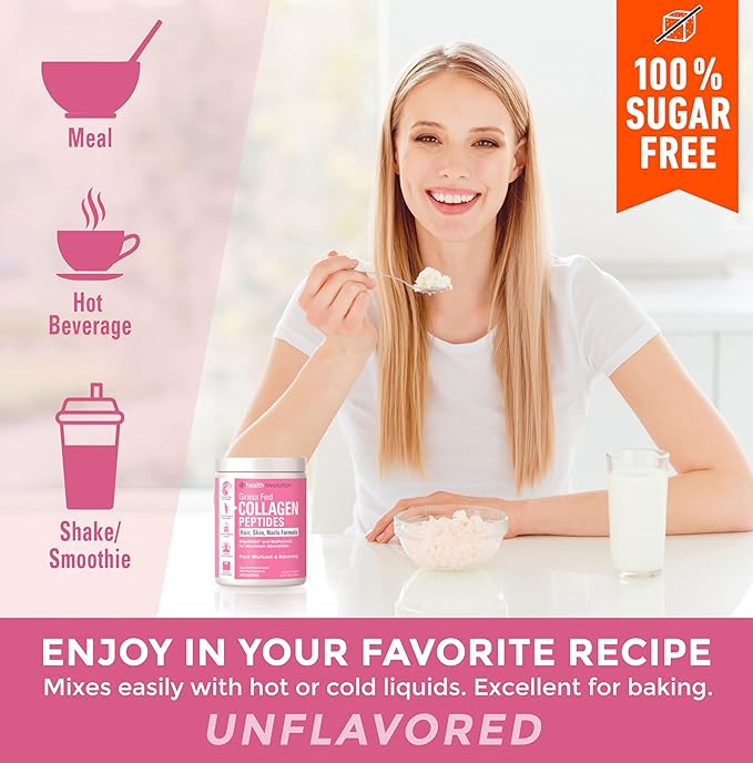 Hydrolyzed Collagen Peptides Powder 35 Servings