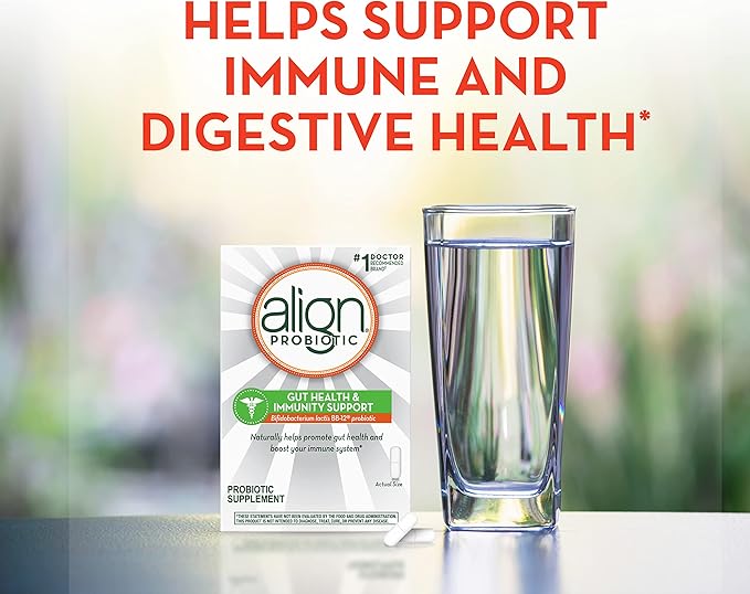 Align Gut Health & Immunity Probiotic, Daily Digestive Support for Women and Men, Helps Support Immune and Digestive Health, 28 Capsules