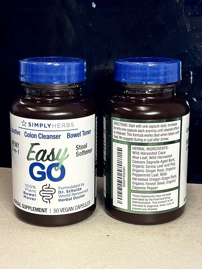 Dr. Schulze's Easy GO Bowel Mover 2-Pack 100% Plant 100 Ct