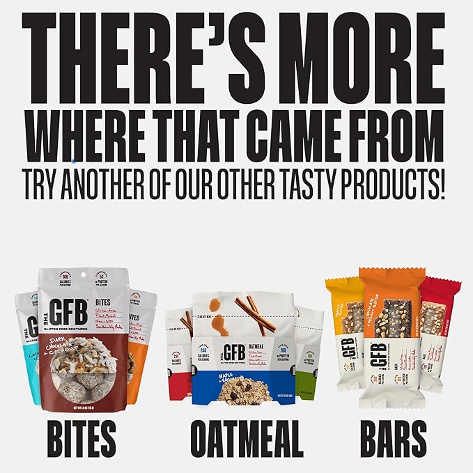The Gluten Free Brothers Dark Chocolate Peanut Butter Bites - Gluten Free Protein Balls – Non GMO, Soy Free, Vegan – Snack Size Plant Based Protein Energy Balls, 4 oz (6 Count)