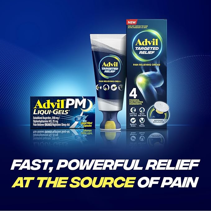 Advil PM Liqui-Gels Pain Reliever and 80 Liquid