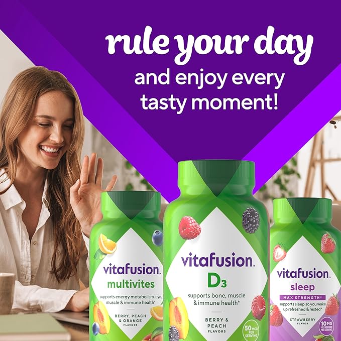 Vitafusion Vitamin D3 Gummy Vitamins 50 mcg 75 Day 150 Count