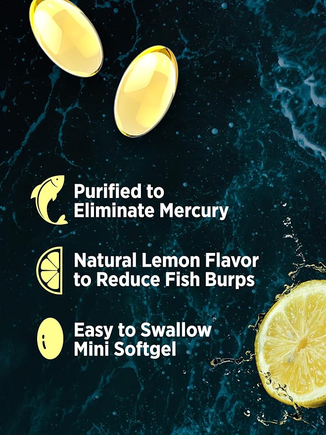 Mini Fish Oil Omega 3 1340 mg 100 Softgels