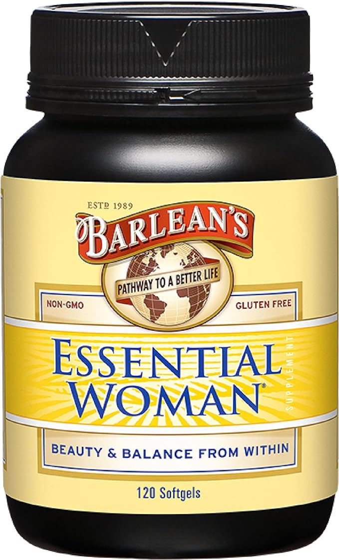 Barlean's Essential Woman Capsules, Hormonal Balance 3 6 6 9 9 and 120 Count