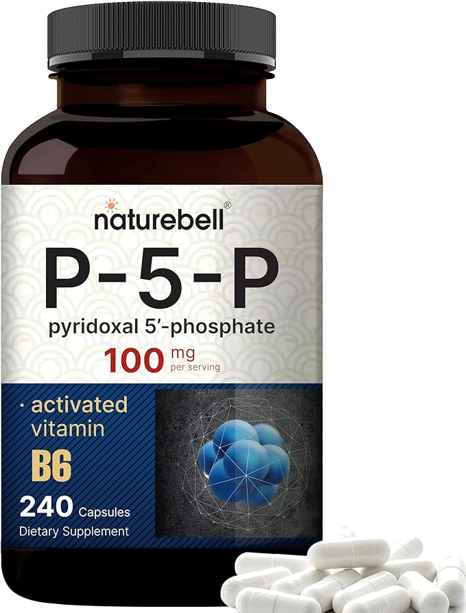 NatureBell P5P Vitamin B6 100mg Per 240 Capsules 5 Phosphate