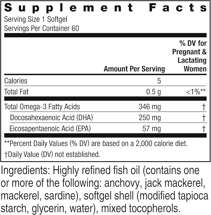 Rainbow Light Prenatal Vitamin, Omega-3 Fatty 60 Softgels