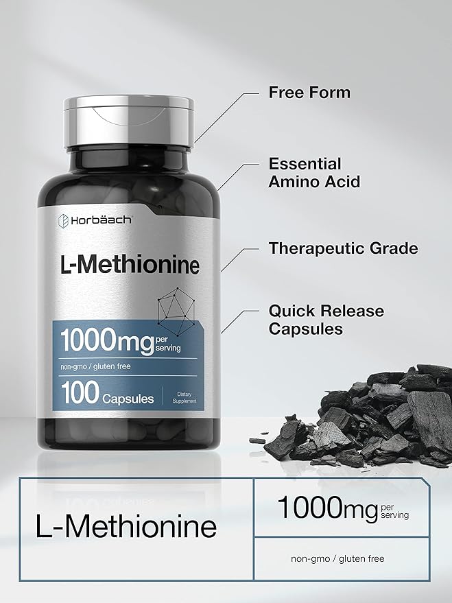 Horbäach L-Methionine 1000mg 100 Capsules