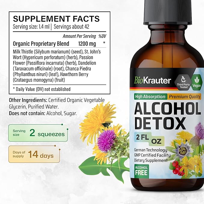Alcohol Detox Tincture 2 Fl.Oz.