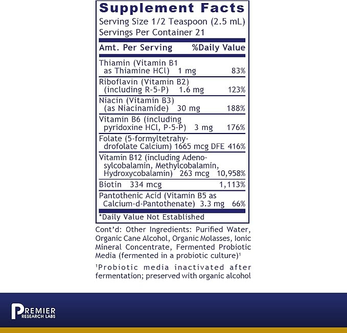 Premier Research Labs: Max B-ND Liquid 2 fl B12, B6 B6 &