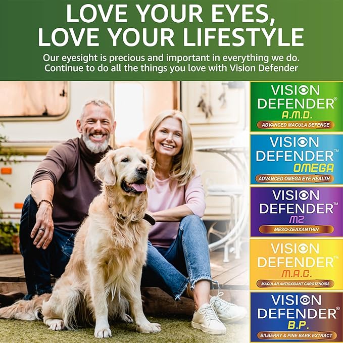 Vision Defender PLUS Eye Supplement: AREDS2 60 Easy-to-Swallow