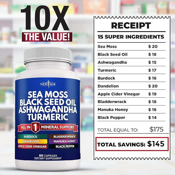 NEW AGE Sea Moss Black Seed