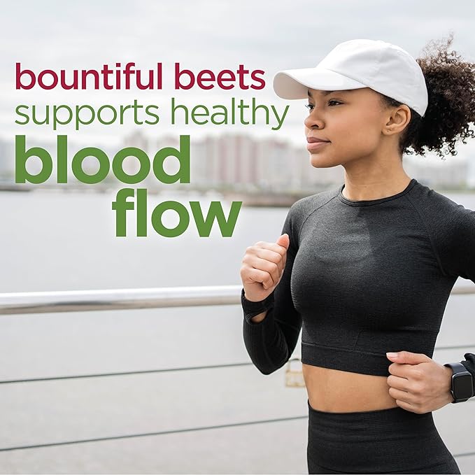COUNTRY FARMS Bountiful Beets Gummies, Circulation Superfood, Promotes Energy and Endurance, Nitric Oxide Booster, 60 Servings, White, 120 Count, 2 Pack