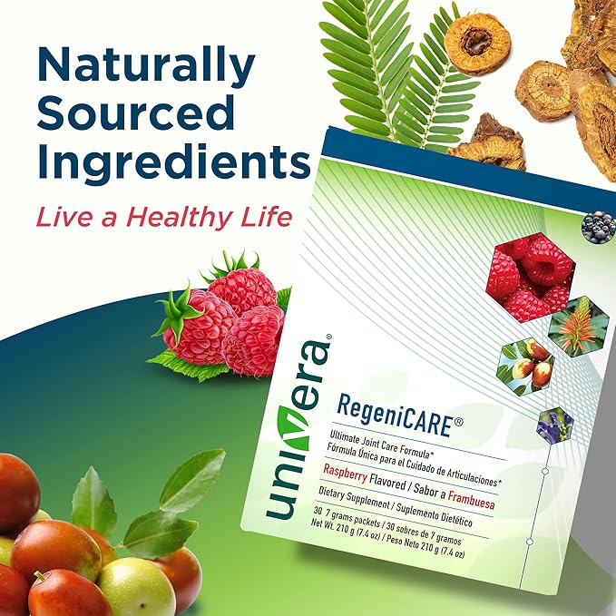 Univera RegeniCARE, Glucosamine, Chondroitin, MSM, Univestin, (30ct, 7g 7g Individual