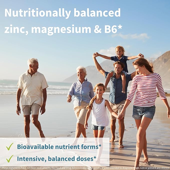 Neurobalance, High Absorption Zinc Magnesium B6 24mg, Oxide-Free B6, 120 120 Tablets,