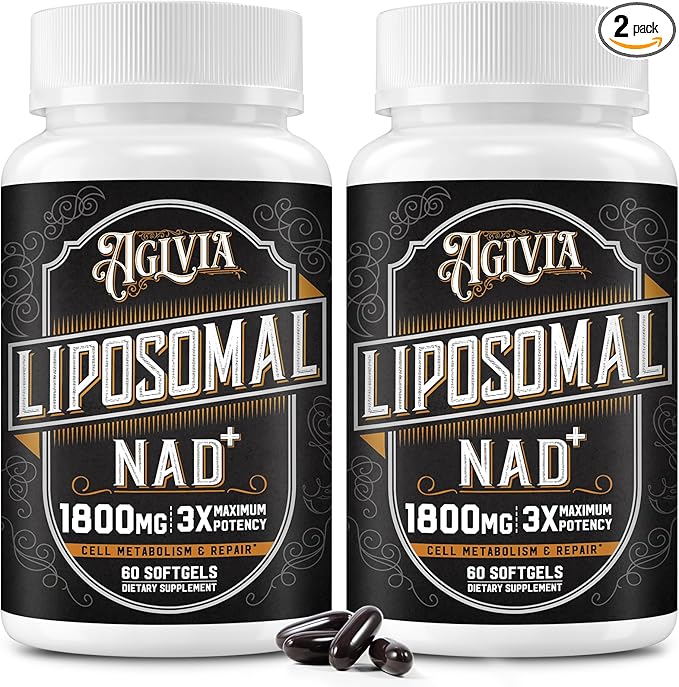 1800 MG Liposomal NAD Supplement, NAD+ Supplement Similar to Nicotinamide Riboside, 98% Pure NAD Plus Supplement for Energy Booster & Cellular Repair for Men & Women, Non-GMO, 120 Softgels