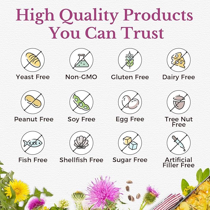 VITALITOWN Milk Thistle Complex 30X Extract 80% Silymarin 600 mg 60 Veggie